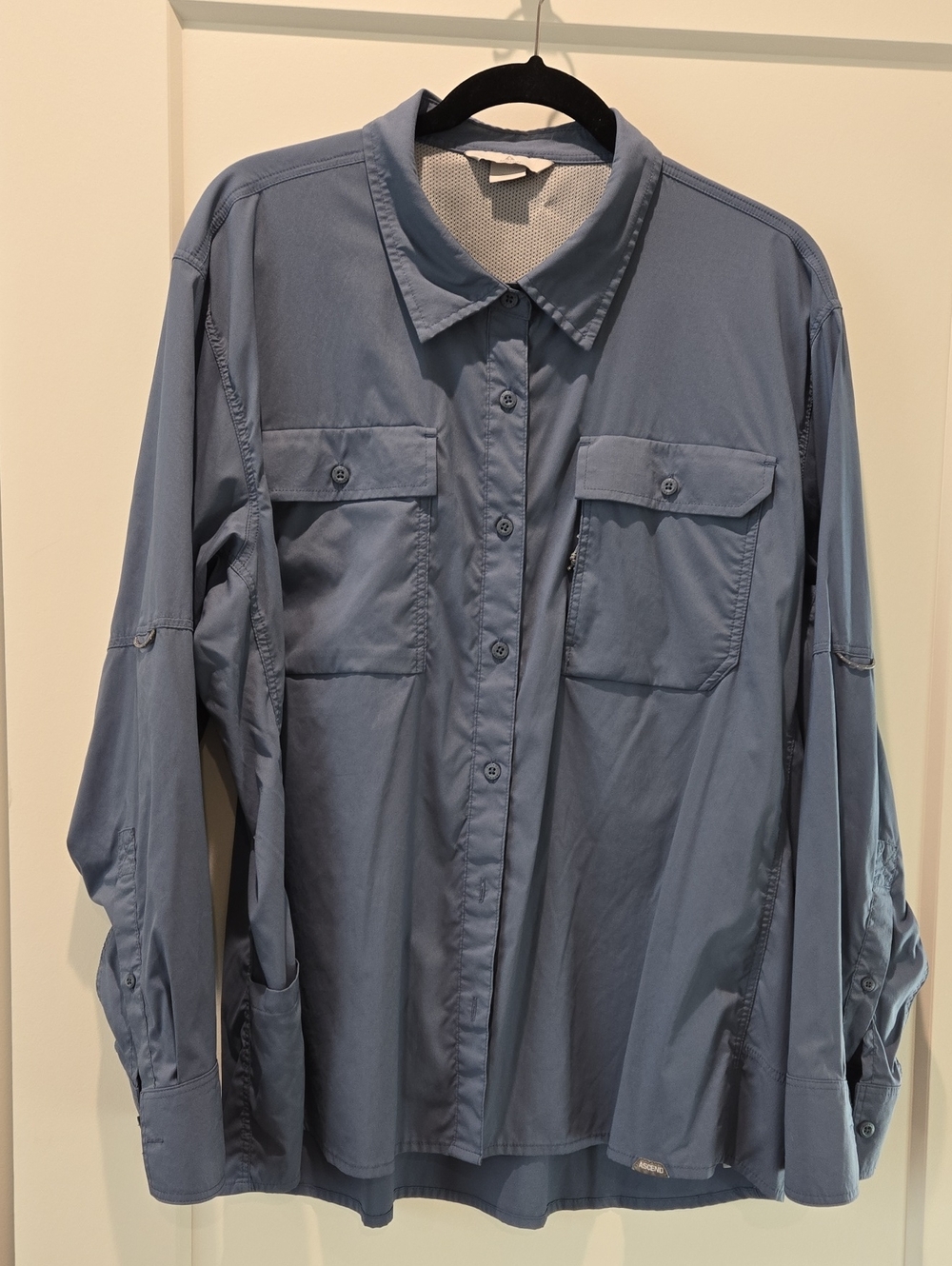 Ascend Blue Button-Down Utility Shirt